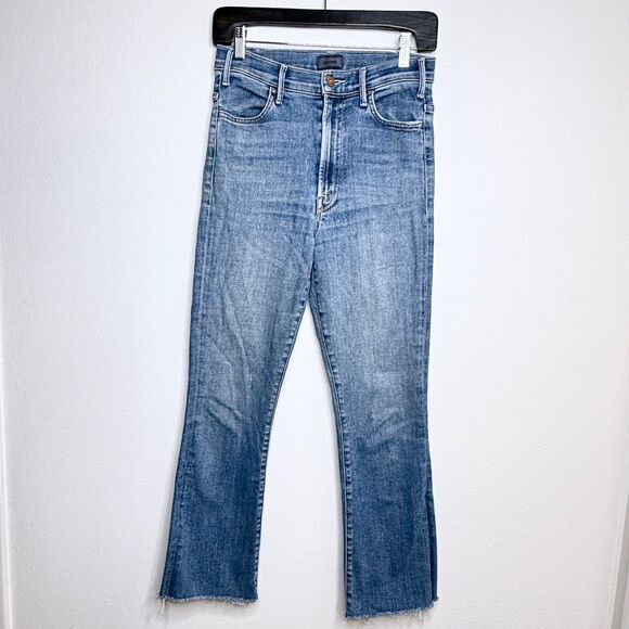 Mother The Hustler Ankle Fray Jeans in Big Sky Size 27 Medium Wash - Picture 4 of 10
